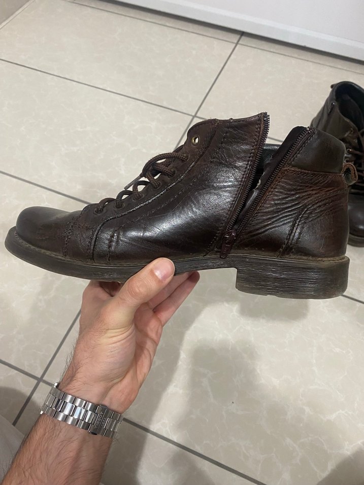 Kahverengi Deri Erkek Bot - 43 - Görsel 2