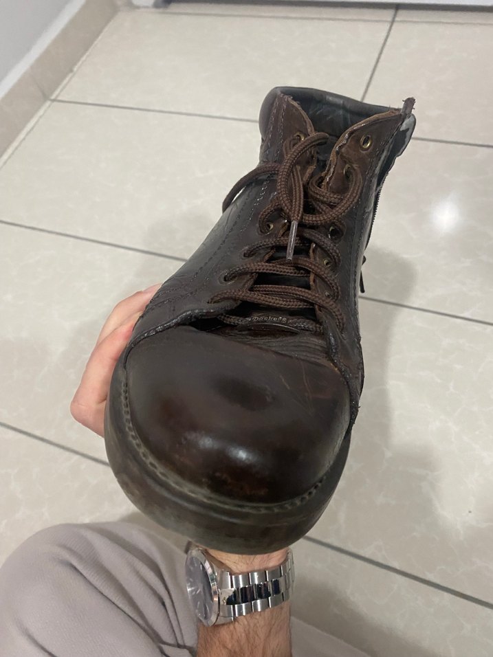 Kahverengi Deri Erkek Bot - 43 - Görsel 4