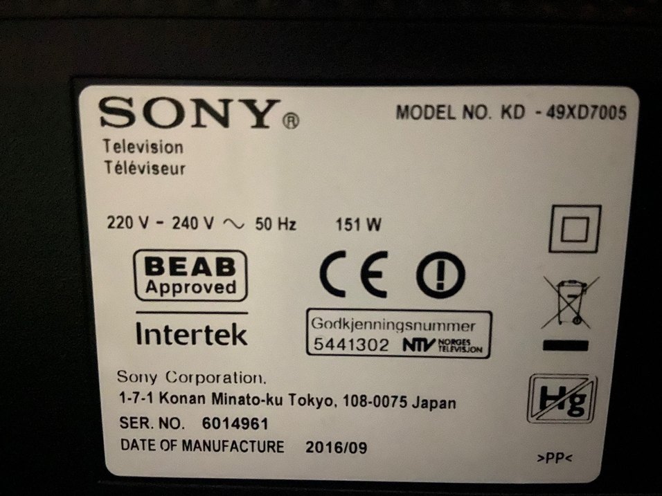 SONY 124 Ekran TV - Görsel 5