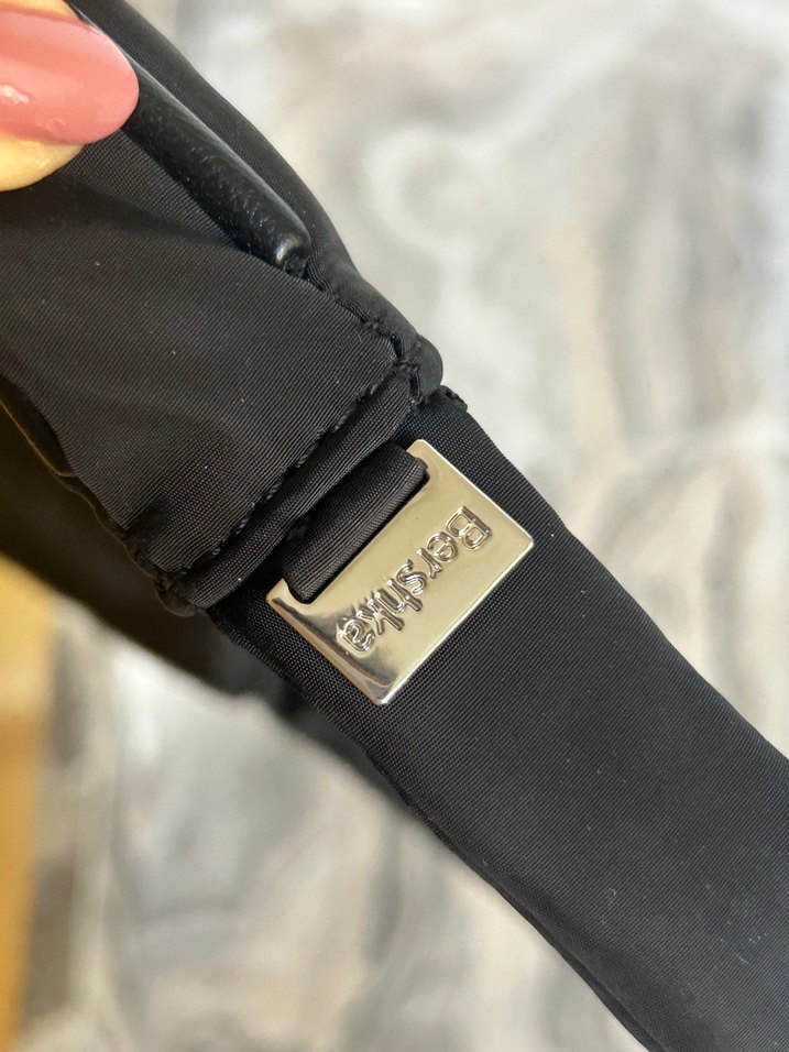 Bershka Siyah Minimalist Fermuarlı Kadın Çanta - Görsel 4