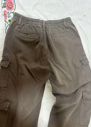 Bershka Baggy düşük bel kargo pantolon