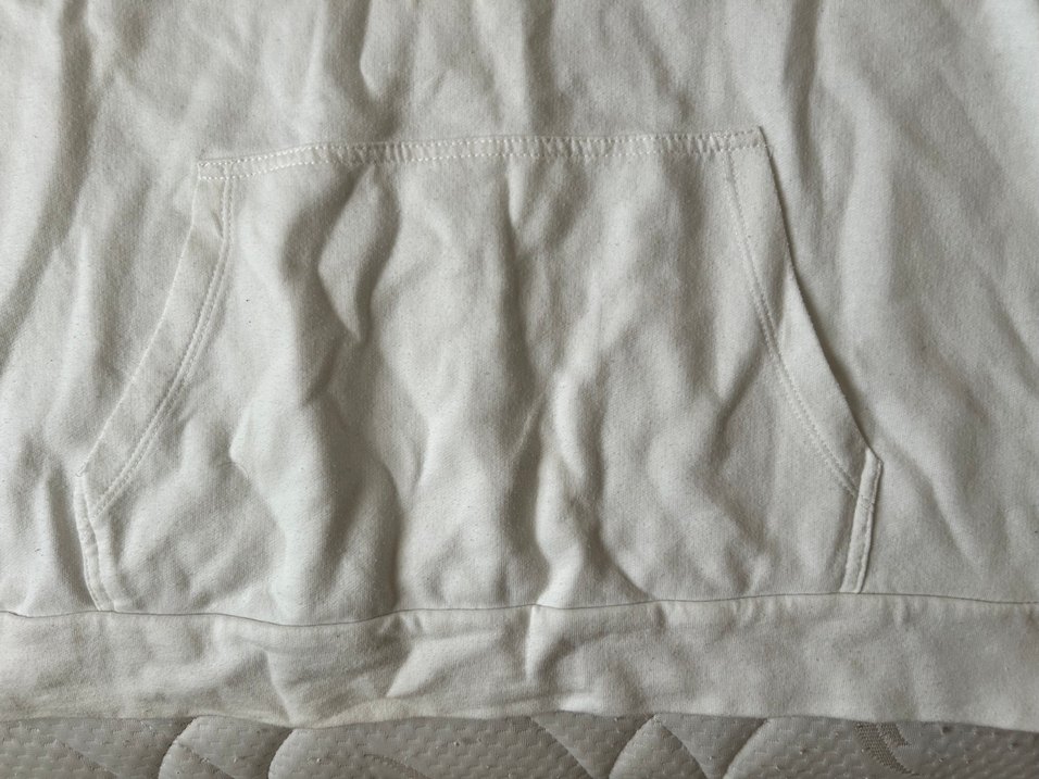 Kapüşonlu Beyaz Baskılı Kadın Sweatshirt - Görsel 3