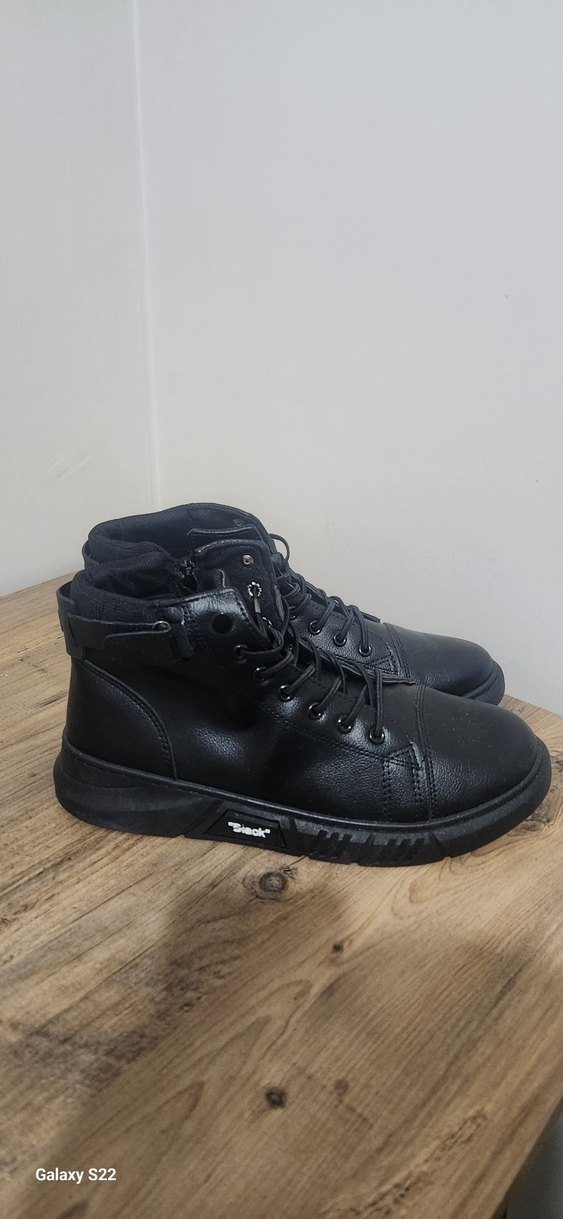 Siyah Bağcıklı Erkek Günlük Bot - Görsel 2