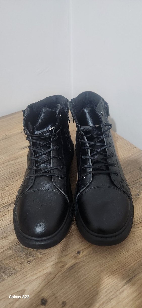 Siyah Bağcıklı Erkek Günlük Bot - Görsel 3