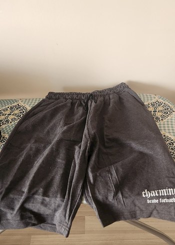 Siyah Düğmeli Mini Streetwear Şort - Görsel 2