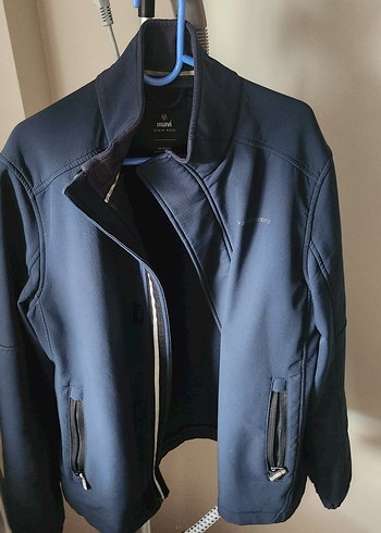 Erkek Mavi Fermuarlı Günlük Ceket - Görsel 2