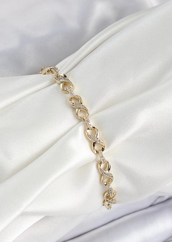 Diğer Xuping Pirinç Sonsuzluk Model Gold Renk Kadın Bileklik