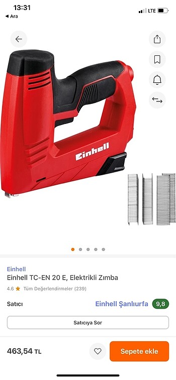 Elektrikli döşeme zımbası
