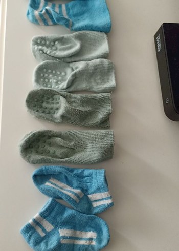 Erkek Çocuk Mavi ve Gri Çorap Seti - Görsel 2