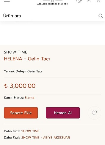 Pierre Cardin Helena Gelin tacı