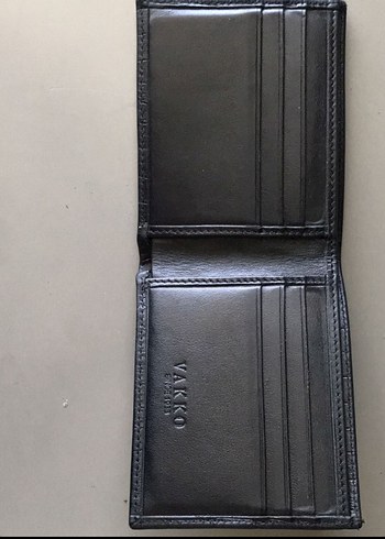 Orijinal Vakko Siyah Yılan Desenli Erkek Cüzdan - Görsel 2