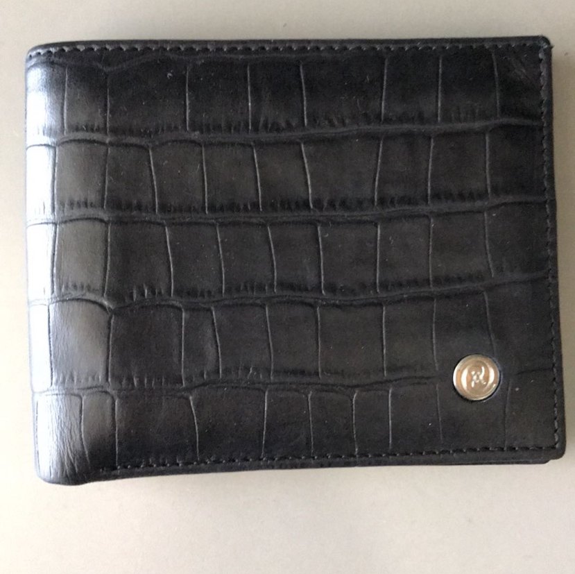 Orijinal Vakko Siyah Yılan Desenli Erkek Cüzdan - Görsel 3