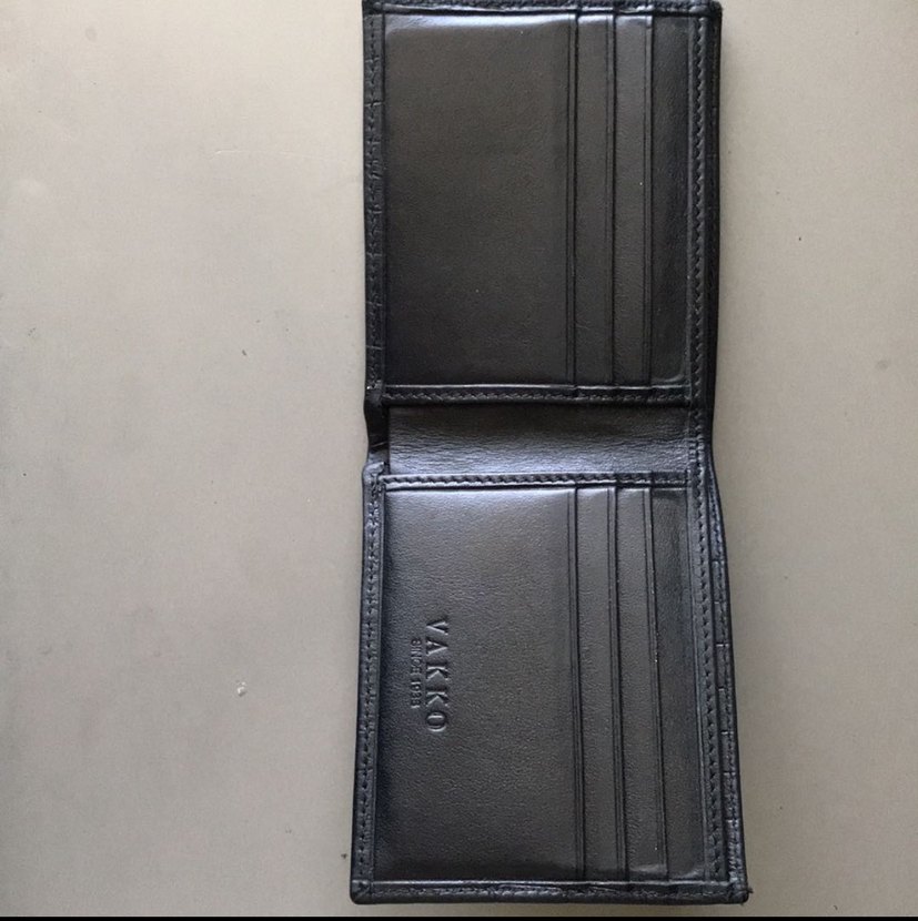 Orijinal Vakko Siyah Yılan Desenli Erkek Cüzdan - Görsel 2