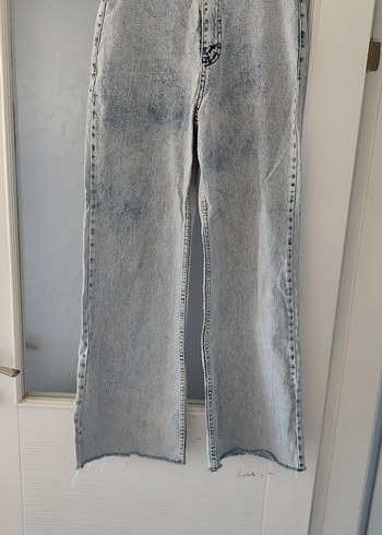 Gri Salaş Midi Denim Jean