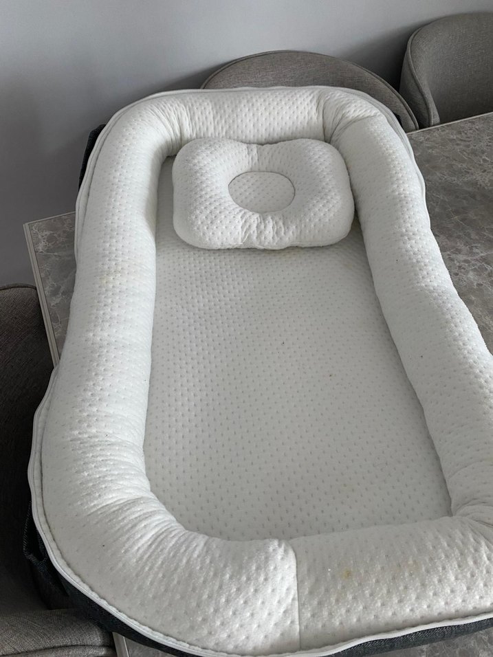 Gri Çok Fonksiyonlu Bebek Taşıma Çantası - Görsel 3