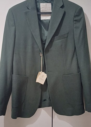 Brunello Cucinelli Dugmeli Yesil Erkek Ceket