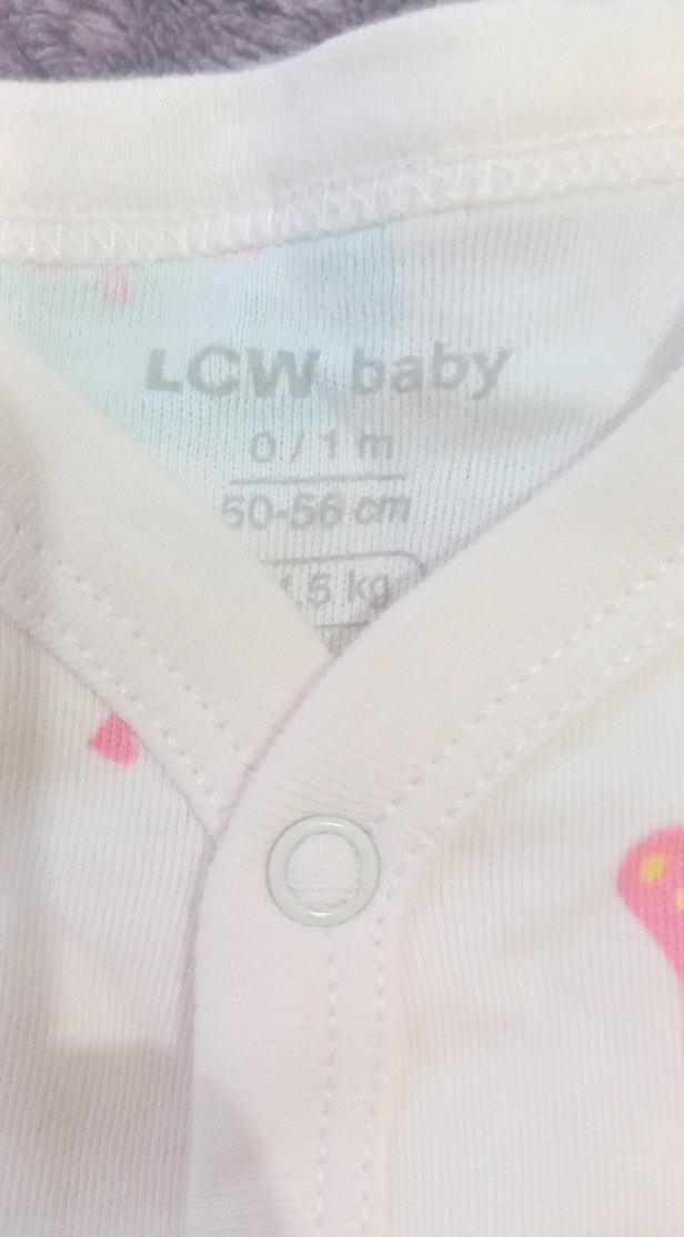 Pastel Renkli Düğmeli Bebek Kız Tulum - Görsel 3