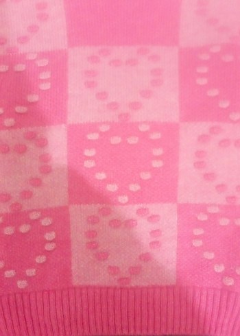 Kız Çocuk Pembe Triko Kazak - Görsel 2