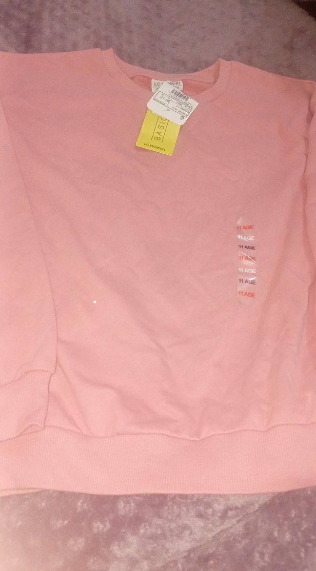 Kız Çocuk Uzun Kollu Pembe İnce Kazak 10,11 Yaş - Görsel 3