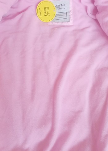 Kürklü Kapüşonlu Pembe Kız Çocuk Mont - Görsel 5