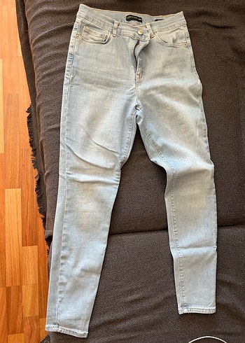 Bebek Mavisi Denim Kadın Normal Boy Kot