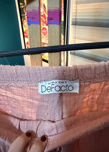 Defacto Defacto Pembe Keten Pantolon