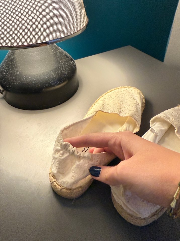 H&m Beyaz Nakışlı Kadın Espadril - Görsel 4