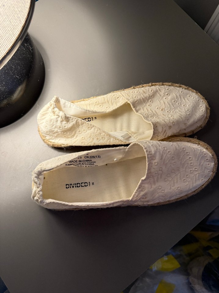 H&m Beyaz Nakışlı Kadın Espadril - Görsel 2