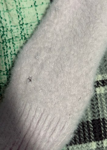 Bershka Toz Pembe Boğazlı Triko Crop Kadın Kazak - Görsel 3