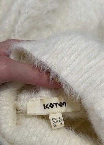 Koton Beyaz Yumuşak Kazak - Görsel 4