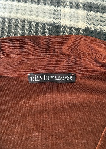 Dilvin acı kahve gömlek - Görsel 4
