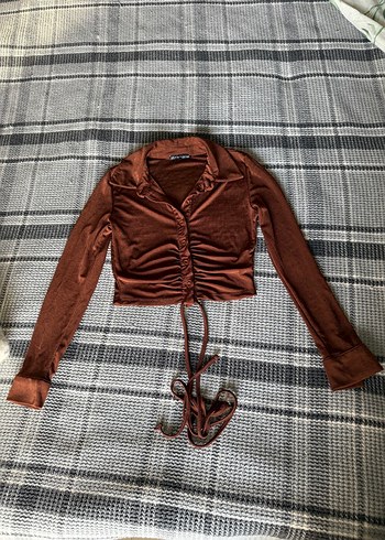 Dilvin acı kahve gömlek - Görsel 2