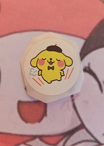 Beden Renk 3 adet sanrio karakterli sticker. yanında +1 sticker hediye