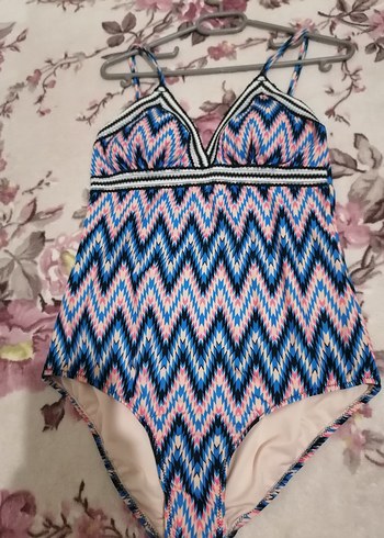 Renkli Bağlama Desenli Bohem Mayo - Görsel 2