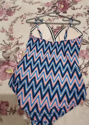 Renkli Bağlama Desenli Bohem Mayo - Görsel 4