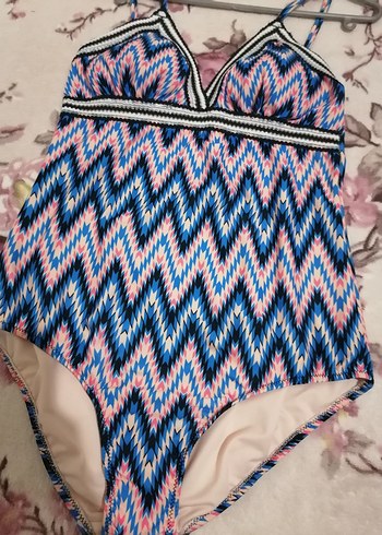 Renkli Bağlama Desenli Bohem Mayo - Görsel 3