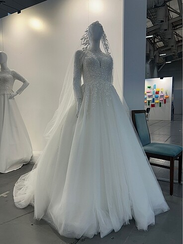 Dantelli gelinlik - Görsel 5