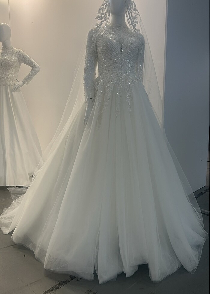 Dantelli gelinlik - Görsel 2