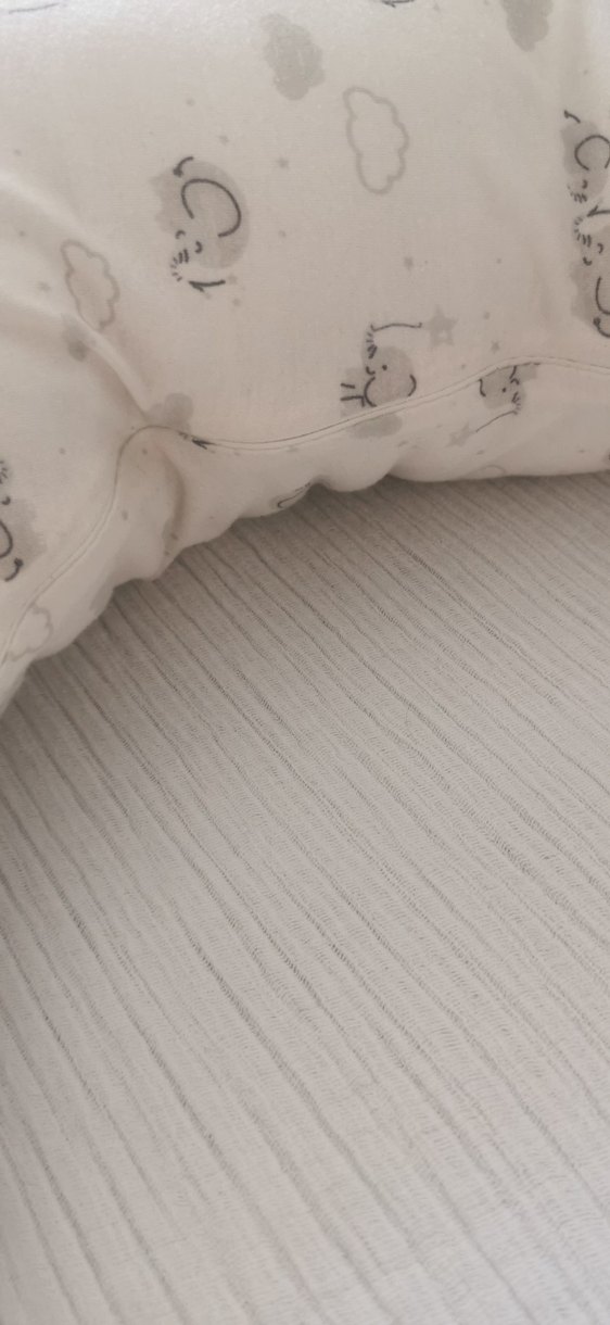 Baskılı Bej Emzirme ve Hamilelik Yastığı - Görsel 2