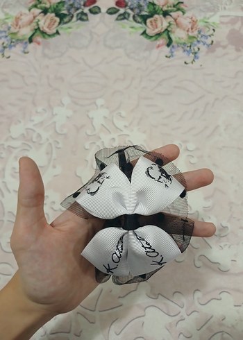 Siyah Beyaz Atatürk Fiyonk Detaylı Taç - Görsel 2