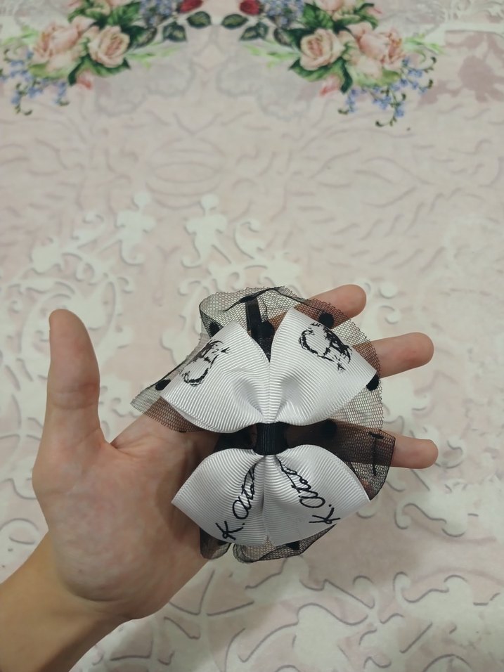 Siyah Beyaz Atatürk Fiyonk Detaylı Taç - Görsel 2