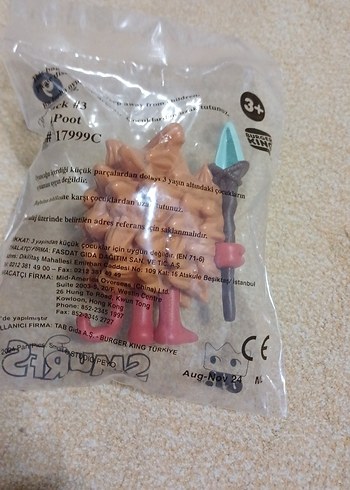 Burger King Smurfs Figürü 2024
