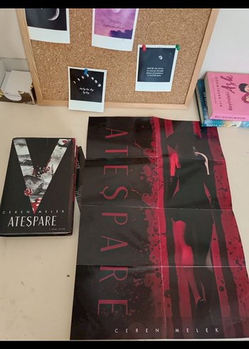 Ateşpare 1- ceren melek- yan boyamali özel baskı - Görsel 4