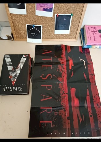 Ateşpare 1- ceren melek- yan boyamali özel baskı - Görsel 3