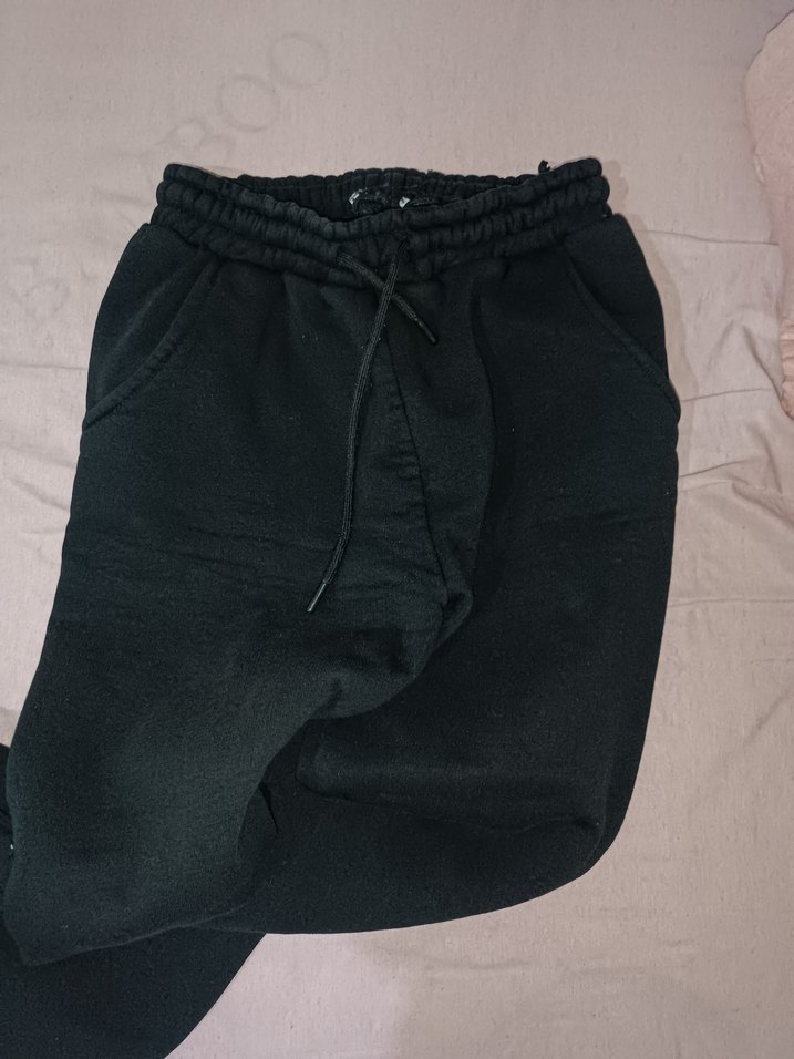 Siyah Rahat Kesim Kadın Eşofman Altı - Görsel 3