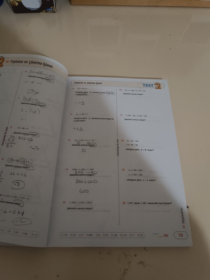 Matematiğe İlk Adım Soru Bankası - Görsel 3
