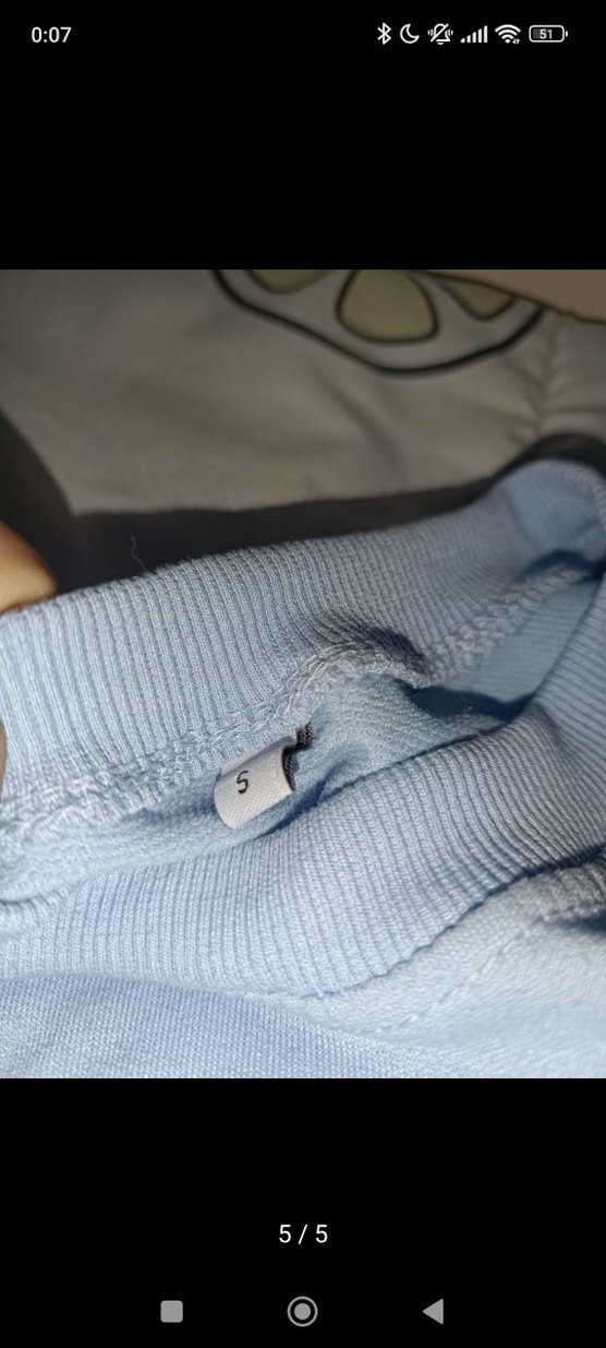 Beyaz ve mavi kadın tişört - Görsel 4