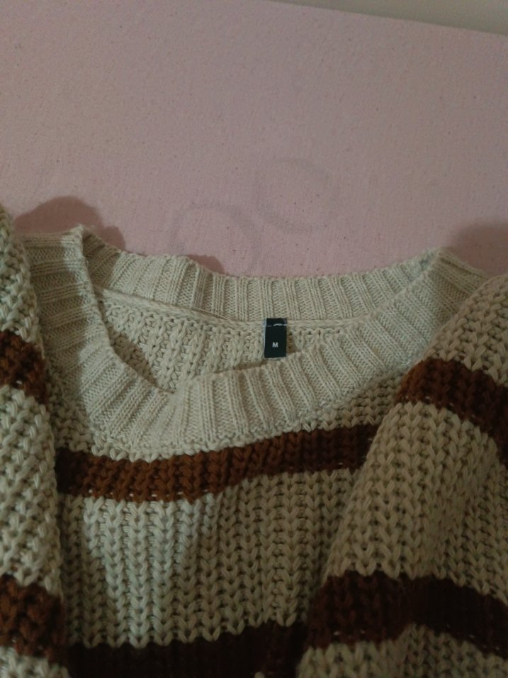 trendyolmilla kadın çizgili kazak - Görsel 2