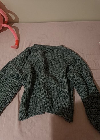 Gri Örgü Kadın Kazak - Görsel 3