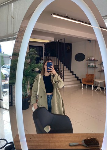 Trendyol & Milla Trendyolmilla Haki Kuşaklı Midi Trençkot